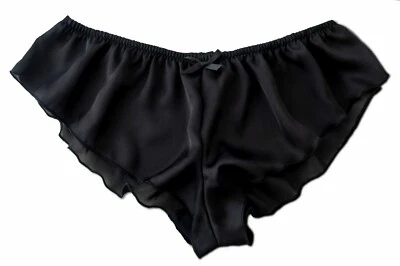 Silky Satin MICRO FRENCH KNICKERS panties sexy Lingerie sexy Black + Colours
