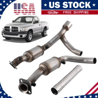 For Dodge RAM 1500 5.7L Y Pipe Catalytic Converters 2006-2008 20H42-834 4X4 ONLY - Image 1 of 4