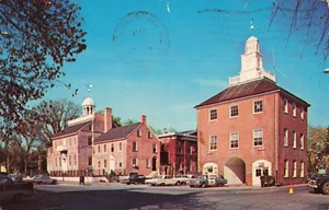 DE New Castle Delaware-Old Courthouse Market Building-Vintage Postcard A7 - Picture 1 of 3