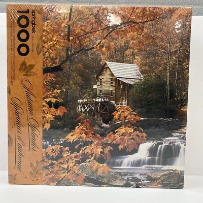Springbok Hallmark Autumn Splendor 1000 Piece Jigsaw Puzzle Vintage Sealed  NEW - Image 1 of 4