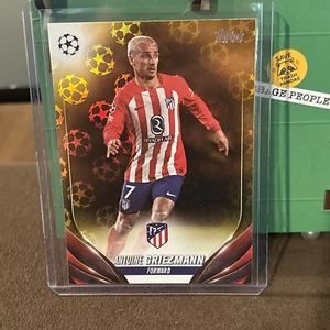2023-24 TOPPS COMPETICIONES DE CLUBES DE LA UEFA ANTOINE GREZMANN GOLD STARBALL SP - Imagen 1 de 2