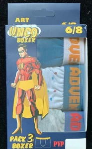 BRAND NEW UNCO KIDS'S BOYS COTTON CLASSIC 3 PACK BRIEF SIZE 6-8 YARE - Picture 1 of 2