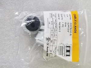 2 X Cable Glands #G3416 (H2-8) RoHS 2.0 IP68 Size G (PF) 3/4" Grey - Bild 1 von 1