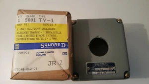 Schneider Square D 9001 TY-1 Electric Box 1 Hole Control Station Enclosure - Picture 1 of 2