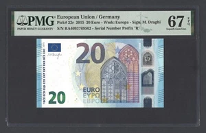 European Union / Germany 20 Euro 2015 P22r Uncirculated Grade 67 - Picture 1 of 2