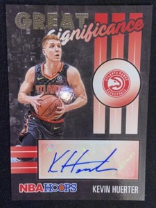 KEVIN HUERTER 2020-21 Panini NBA Hoops #GS-KHU Great Significance AUTO Hawks