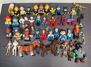 Gemischte zufällige Vintage Figuren LOT Fisher-Price Star Wars Marvel WWE - Bild 1 von 11