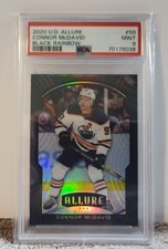 2020 Upper Deck Allure Connor McDavid 50 Black Rainbow PSA 9 Edmoton Oilers