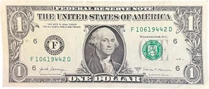 $1 One Dollar Bill 10619442 birthday / anniversary January 6 or June 1, 1944 - Picture 1 of 3