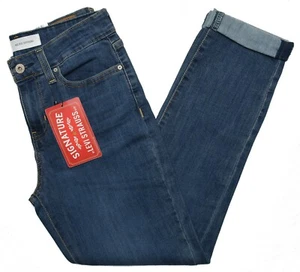 Signature By Levi Strauss #10984 NEW Women's Mid Rise Boyfriend Distressed Jeans - Picture 1 of 3