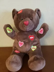 Peluche Hugs & Kiss & Love Smiling BROWN BEAR 14" - Imagen 1 de 3