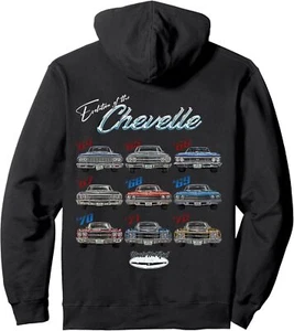 Evolution of the Chevelle SS Hotrod Muscle Car SS454 SS427 Pullover Hoodie - Picture 1 of 8