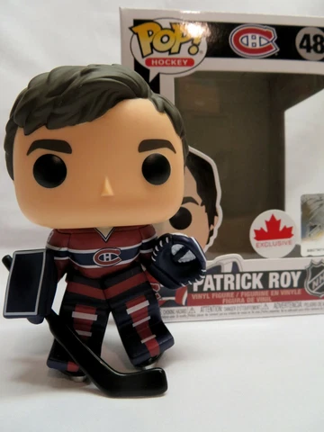 PATRICK ROY, Montreal Canadiens, Funko POP NHL Figure (Home Uniform), New in Box Cover