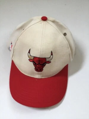 Vintage 90s Chicago Bulls Team Nike Sports Strapback Hat Cap NBA OSFA - Image 1 of 4