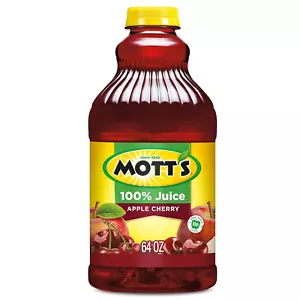 Mott'S 100% Apple Cherry Juice, 64 Fl Oz Bottle (Pack of 8), Made with 100% Appl - Picture 1 of 11