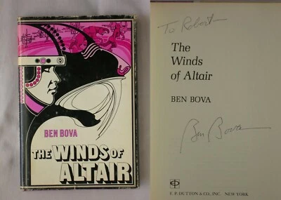 Signed 1st Ed THE WINDS OF ALTAIR Ben Bova 1973 HARDCOVER SCIENCE FICTION BOOK - Image 1 of 3