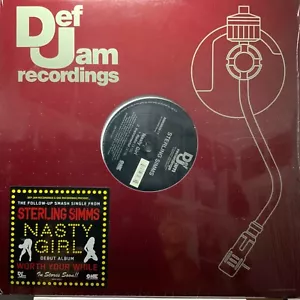 STERLING SIMMS-NASTY GIRL-SINGLE-2007 Def JAM RECORDINGS-12" EP VINYL-SEALED - Picture 1 of 4