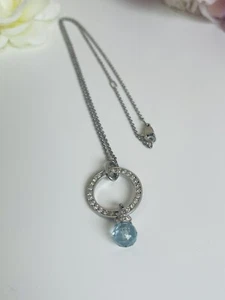 Collana in acciaio Morellato Eclipse Con Cristalli E Pietra Acquamarina - Foto 1 di 7