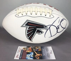 Fútbol americano con logotipo firmado por el entrenador Dan Quinn de los Atlanta Falcons con certificado de autenticidad de la JSA - Imagen 1 de 6