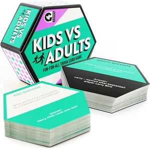 Ginger Fox Kids Vs Adults Trivia Card Game Unique Christmas Stocking Filler - Picture 1 of 1