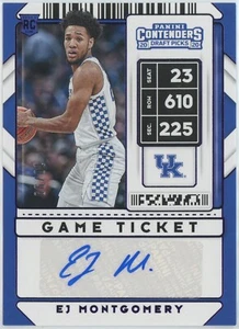 Boleto de juego EJ MONTGOMERY 2020 Panini Contenders selecciones del draft púrpura/99 - Imagen 1 de 2