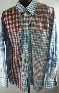 Camisa Tommy Hilfiger Para Hombres Manga Larga Con Botones XXLarge Roja Azul Ajuste Personalizado - Imagen 1 de 12