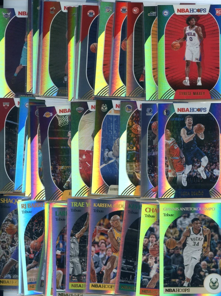 2020-21 NBA Hoops Premium PICK YOUR CARD for SET HOLO FOIL /199 VET RC TRIBUTE + - Image 1 of 1
