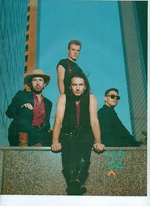 U2 rooftop magazine PHOTO / mini Poster 11x8" - Imagen 1 de 1