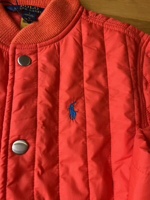 Free Hat Ralph lauren Waterproof puffer Kids Spring jacket 7 Y  amazing colour - Image 1 of 4