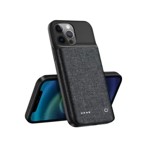 Funda de batería para iPhone 12 13 11 Mini Pro Max banco de energía carga tela Oxford - Imagen 1 de 13