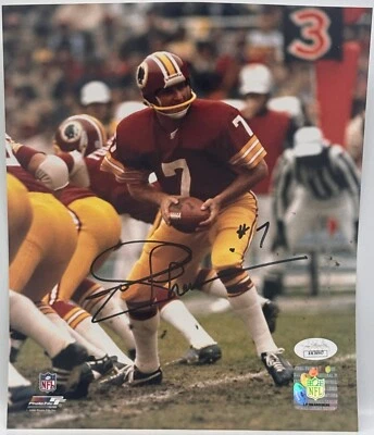 Joe Theisman (Redskins) Autographed 8x10 Photograph (James Spence COA) - Image 1 of 3