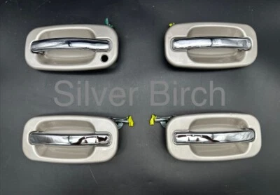 1999-2006 Tahoe Silverado Sierra Suburban Yukon - DOOR HANDLE SET 4 Silver - Image 1 of 4