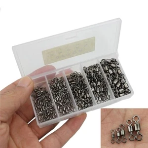 250pcs Swivels Interlock Snap Fishing Lure Tackles Fishing Accessories Connector - Picture 1 of 5