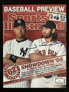 Johnny Damon Signed Sports Illustrated Mag 4/4/05 No Label Red Sox Autograph JSA - Picture 1 of 4