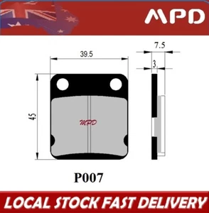 P007 FRONT BRAKE PADS HYOSUNG TE 450 Quad Rapier / XRX 125 LC Enduro Supermoto - Picture 1 of 2