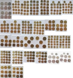 173 REPUBBLICA ITALIANA - Lot of 173 Italians Republic Coins Lire 1954 - 1997 - Foto 1 di 12