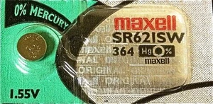 364 OROLOGIO MAXELL BATTERIE SR621SW SR621 SW364 Imballaggio Nuovo Venditore Autorizzato - Foto 1 di 4