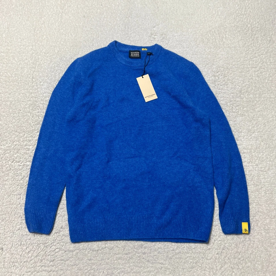 Suéter Scotch Soda Hombre Extra Grande Mezcla de Lana Cuello Redondo Pullover Elástico Foto 1 de 4
