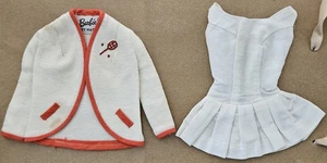 VINTAGE BARBIE 1962 TENNIS ANYBODY #941 WHITE DRESS JACKET - Bild 1 von 12