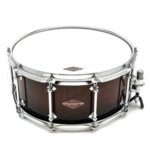 Craviotto Private Reserve Curly Maple Snare Drum 14x6.5 Walnut Fade - Picture 1 of 6