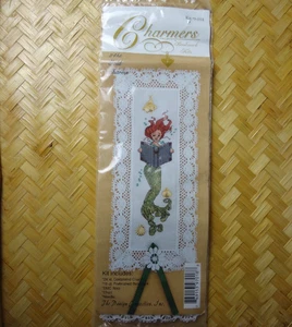 Charmers Bookmark Kit 24 kt Plated Charms Mermaid Shells Ariel Look 9-018 NEW - Imagen 1 de 6