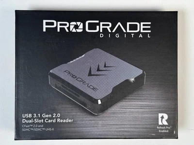 Lector de tarjetas ProGrade Digital PG02 doble ranura CFast 2.0 y SD UHS-II USB 3.1 NUEVO EN CAJA Foto 1 de 4