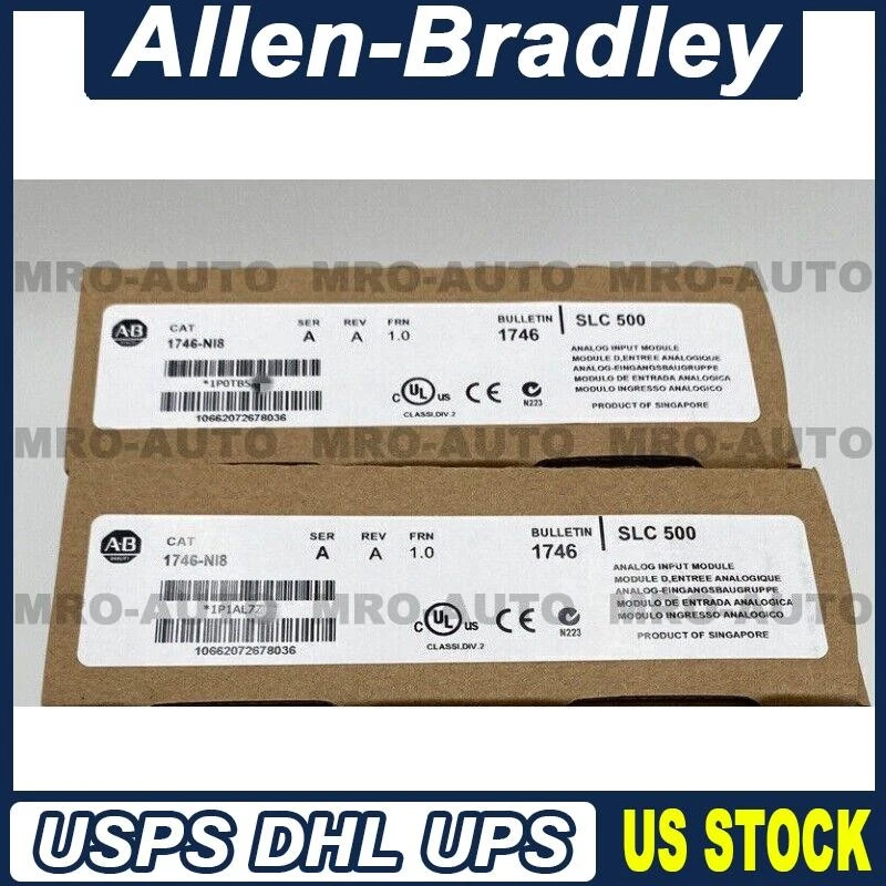 Allen-Bradley 1746-NI8 SER A SLC 500 Analog Input Module 1746NI8 New US Free Tax - Image 1 of 1