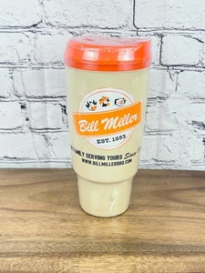 Thermo Serv Bill Miller Bar-B-Q 34oz Deluxe Texas Tea Travel Cup Mug USA - NEW - Picture 1 of 5