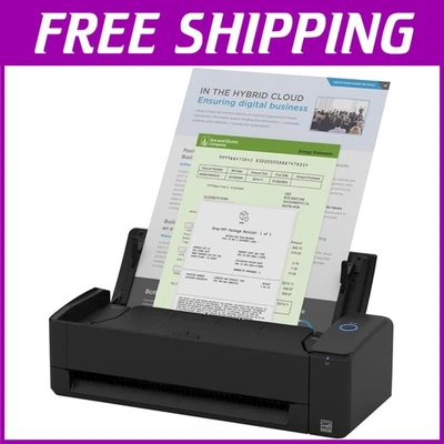 Compact Double-Sided Color Scanner with Auto Feeder - Image 1 of 4