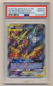 PSA 10 Pokemon Black Star Promo Moltres & Zapdos & Articuno GX #SM210 GEM MINT! - Bild 1 von 2
