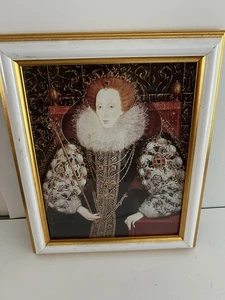 Rahmen Foux Holz weiß Farbe Prinzen Portrait Druck Wandbehang - Bild 1 von 4