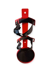 Soporte para extintor de incendios de 5 libras soporte de suspensión montaje en pared resistente 1 pieza rojo nuevo - Imagen 1 de 7