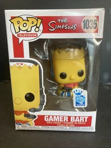 FUNKO POP ! TELEVISION GAMER BART 1035 FUNKO INSIDER CLUB GAMESTOP THE SIMPSONS - Picture 1 of 9