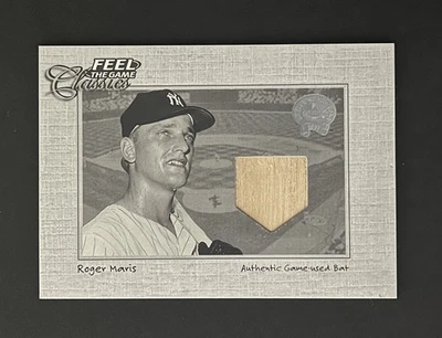 Bate Fleer Feel The Game Classics 2001 Roger Maris usado en juegos SHARP HOF Yankees Foto 1 de 2